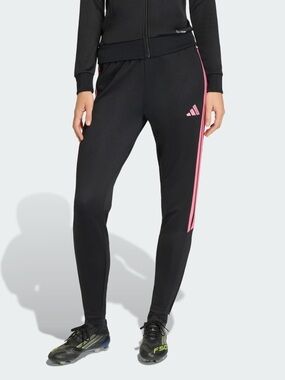 NWT - adidas Black Track Joggers with Pink Side Stripes